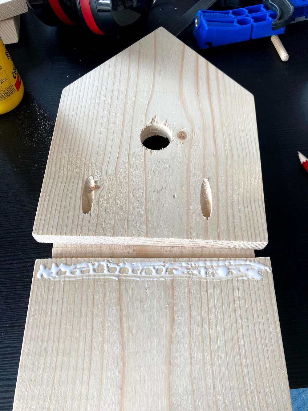 Bird house work in progress