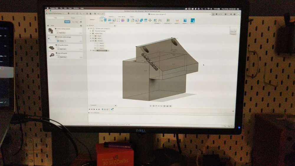 Adapter drawn in Fusion 360